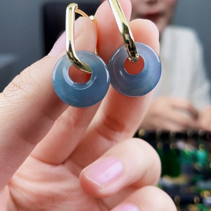 翡翠耳饰未镶嵌饰品