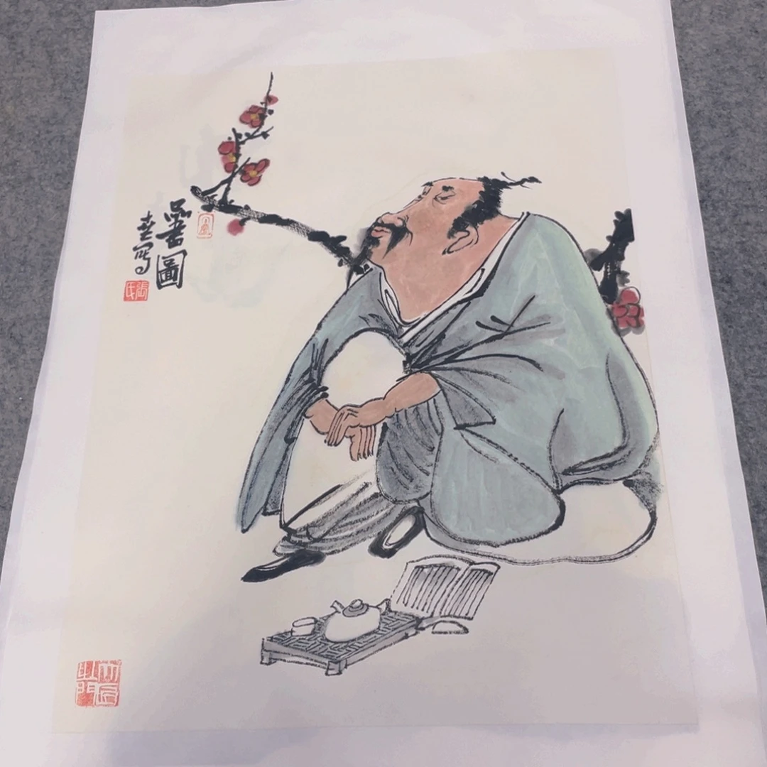 国画1.4平尺纯手绘国画作品