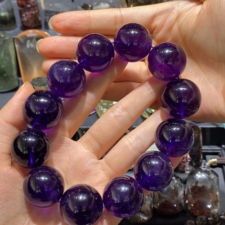 芒***木手链未镶嵌紫晶紫水晶手链