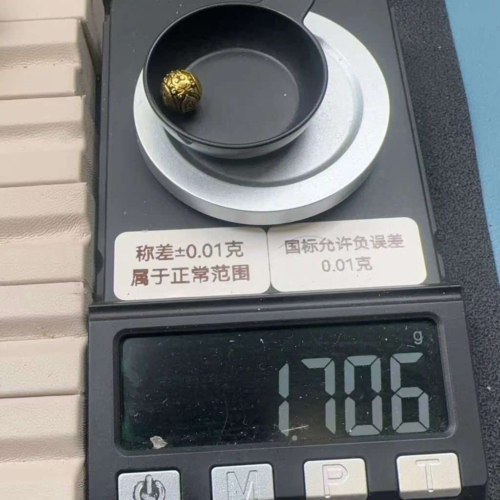 定制10个8的黄财圆珠【定制不退不换】