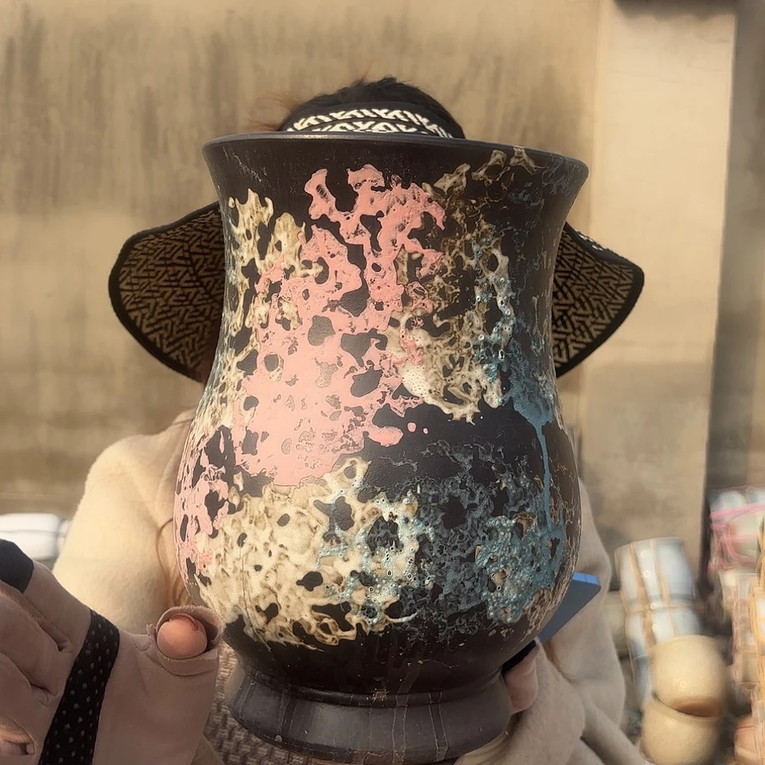 口径20高度30一个油画葫芦瑕疵