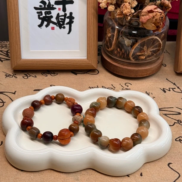 合金木质手链 天然设计款手串（直播间挑选4条）