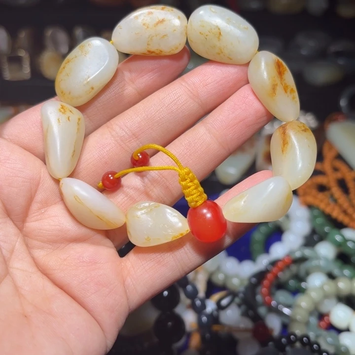 和田玉未镶嵌手链