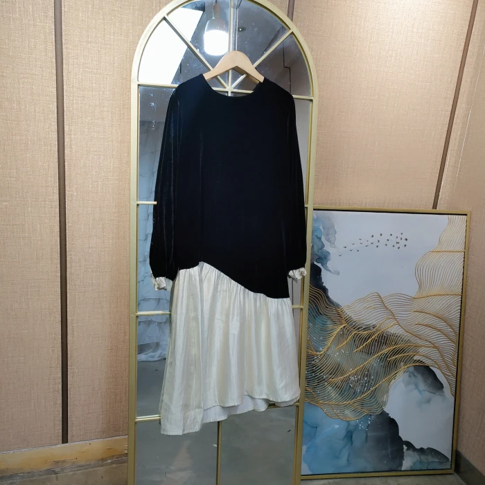 BG306孕妇黑色连衣裙90-130