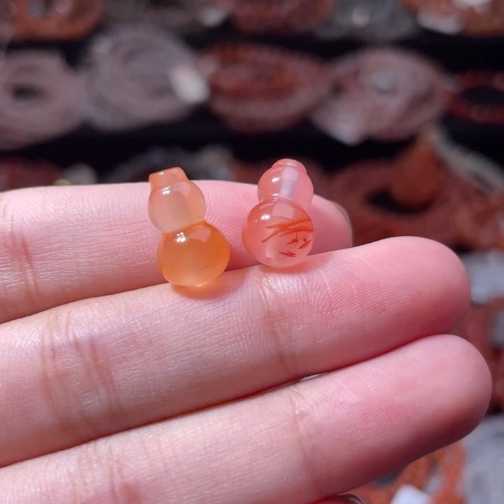 南红玛瑙未镶嵌配饰小葫芦903