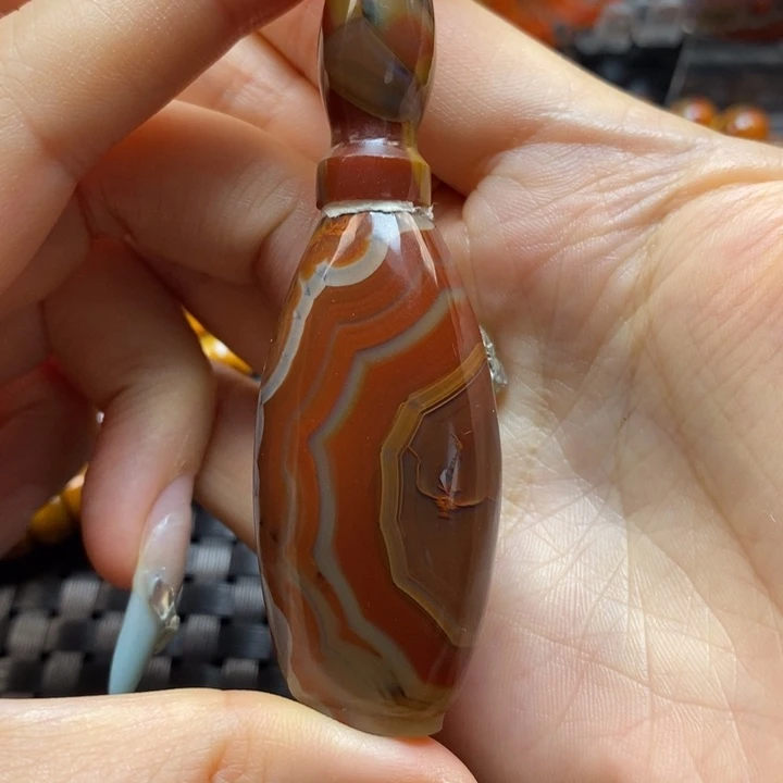 玛瑙/玉髓盘玩鼻烟壶未镶嵌