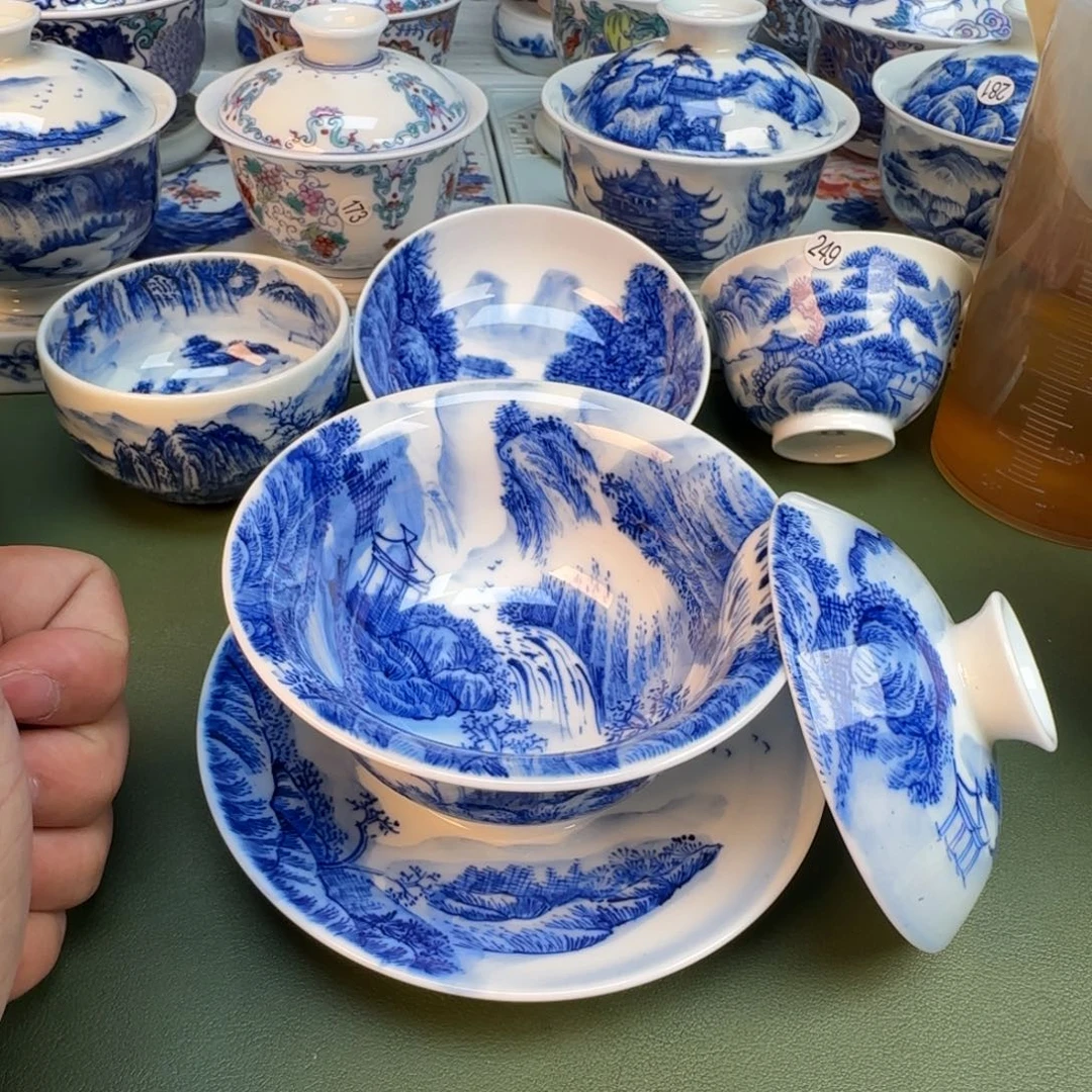 纯手工纯手绘茶具石头290