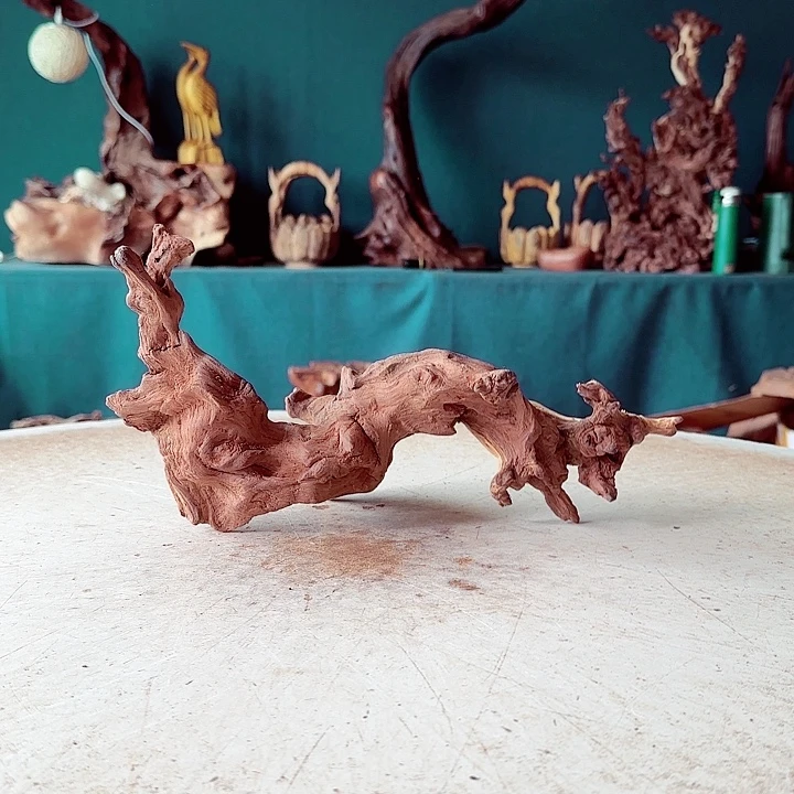 海***楼木042 金丝红木羊蹄甲半成品