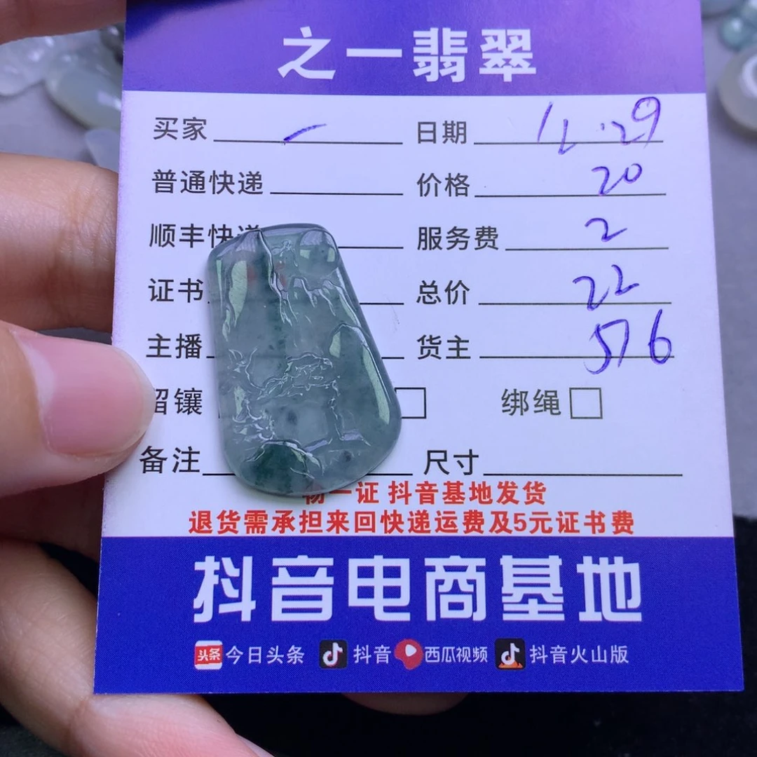 颈饰未镶嵌翡翠一**意