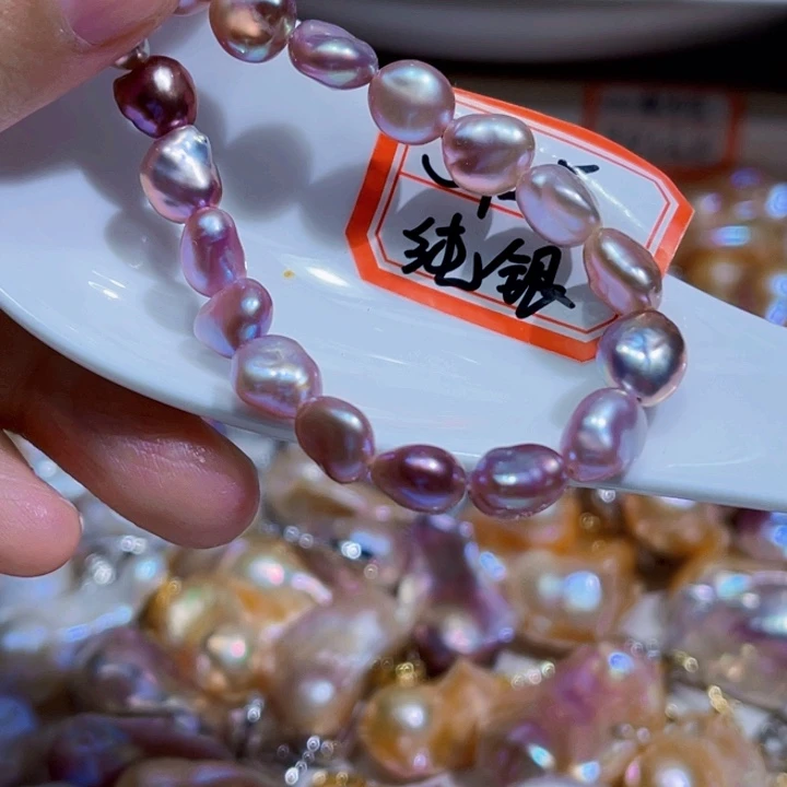 淡水珍珠手链银S925镶嵌