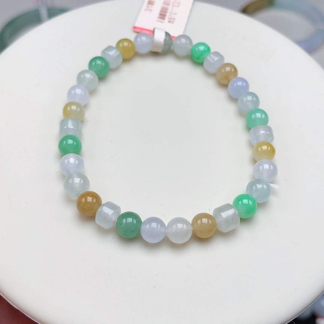 翡翠未镶嵌手链6.1mm