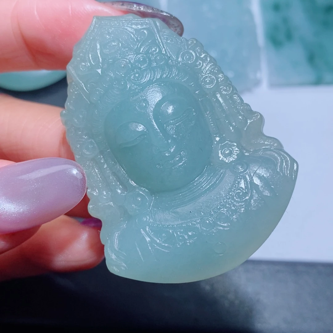 定制翡翠未镶嵌定制毛货翡翠挂件