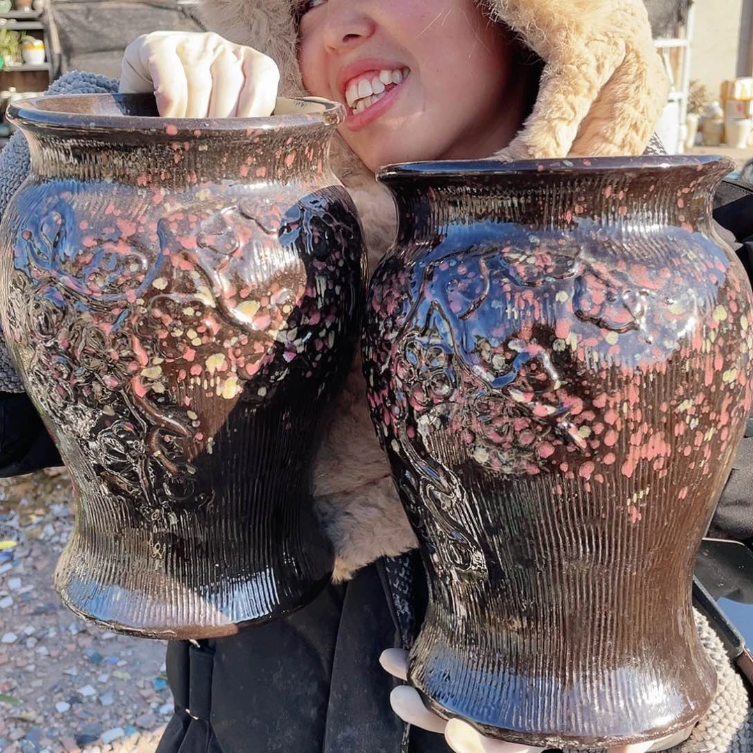 红陶王嫂花盆0115-69