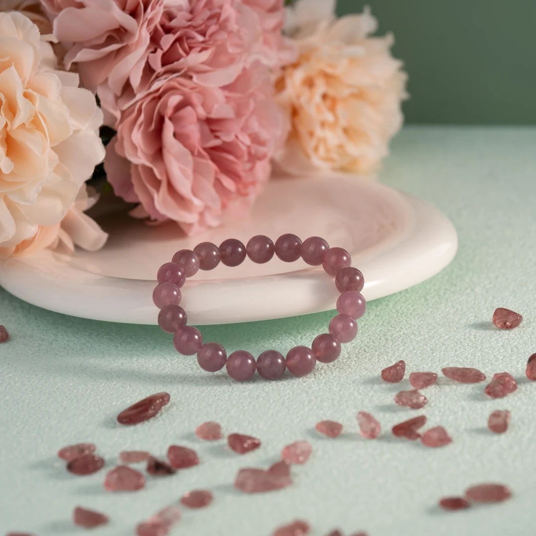 老矿紫马粉水晶手串(多样性发一)