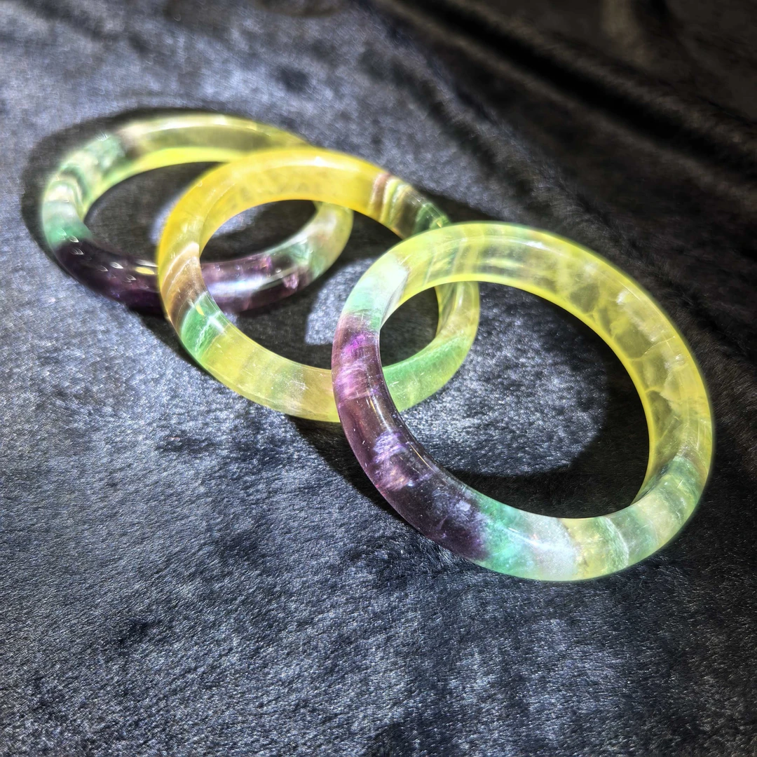 江德洋珠宝C11239梦幻七彩帝王萤石手镯-配礼盒-多样性发只发一件