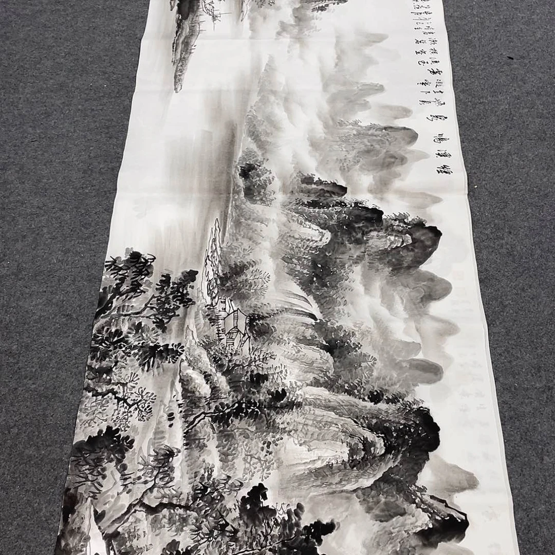 国画今天上午国画作品展示