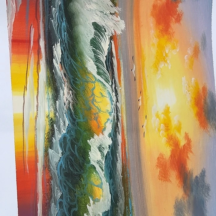 油画恭喜仔仔细细之一