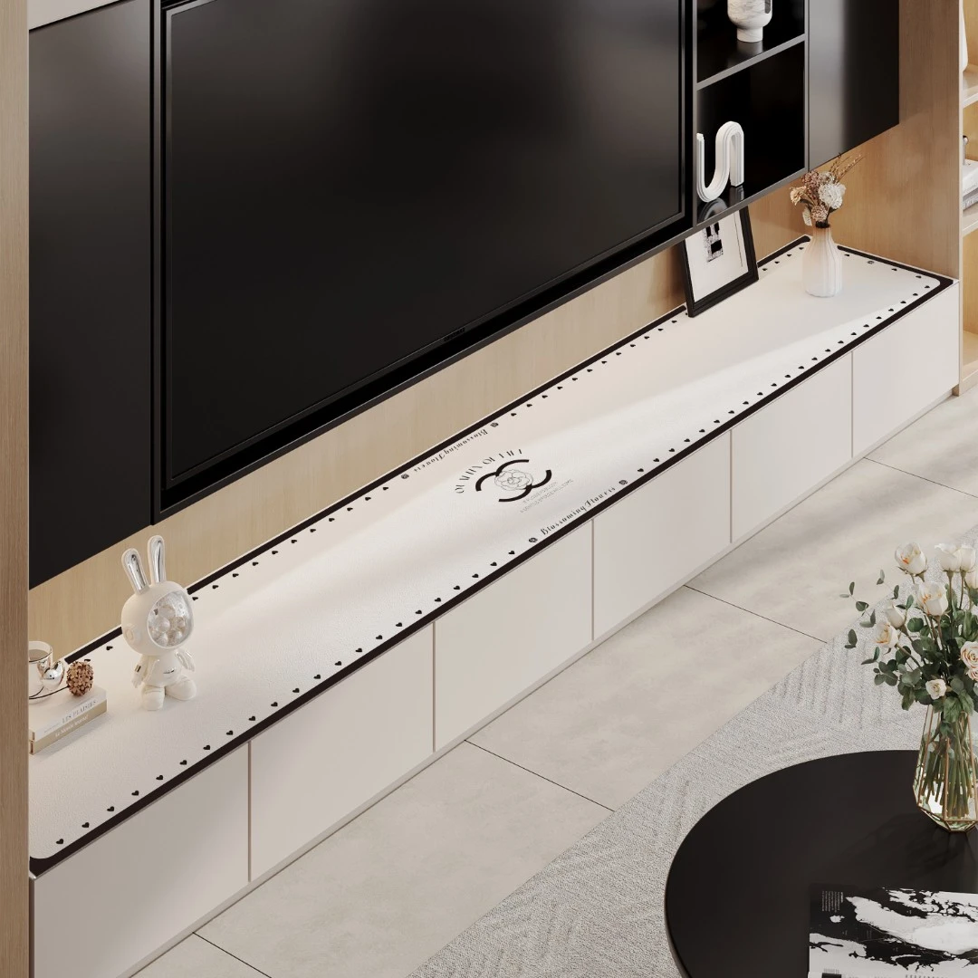 高档电视柜台面轻奢垫子专用桌布茶几鞋柜防水防油防烫餐桌垫桌垫