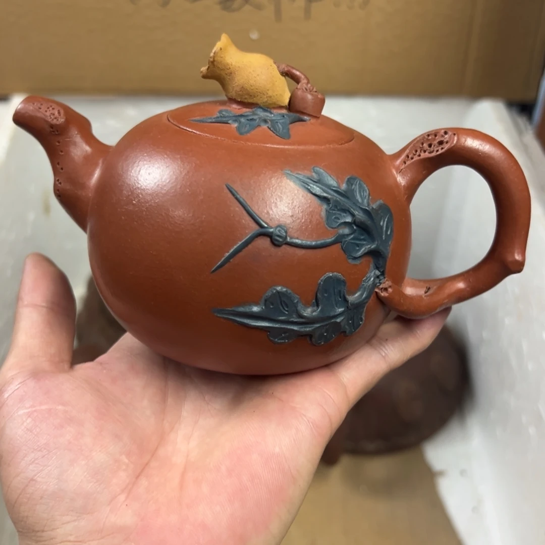 紫砂茶壶宜兴原矿紫砂壶300毫升容量
