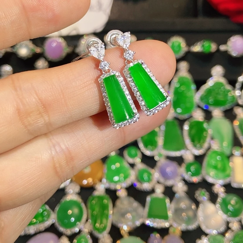 【闪购商品】翡翠未镶嵌耳饰天然翡翠