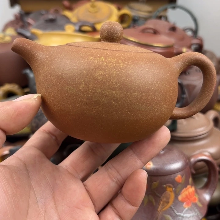 紫砂茶壶壶身花泥