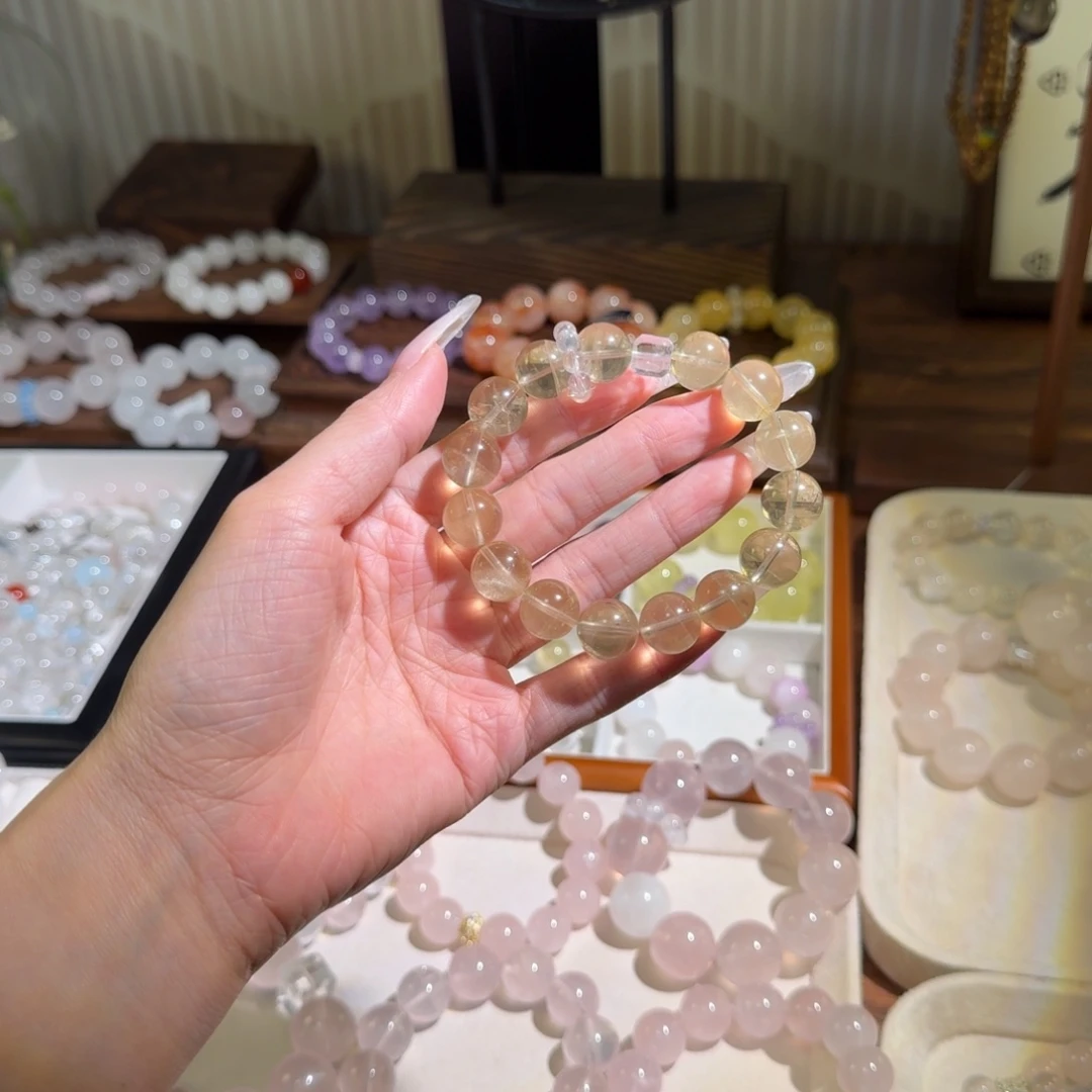 舒***～未镶嵌手链水晶黄水