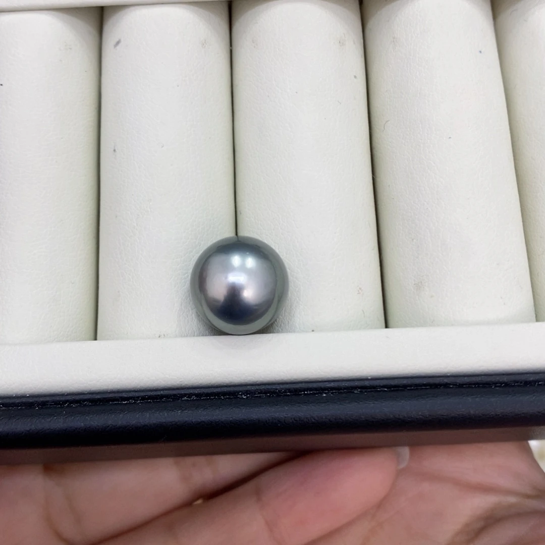 未镶嵌颈饰海水珍珠E**n大溪地裸珠13.4mm不退不换忙燕