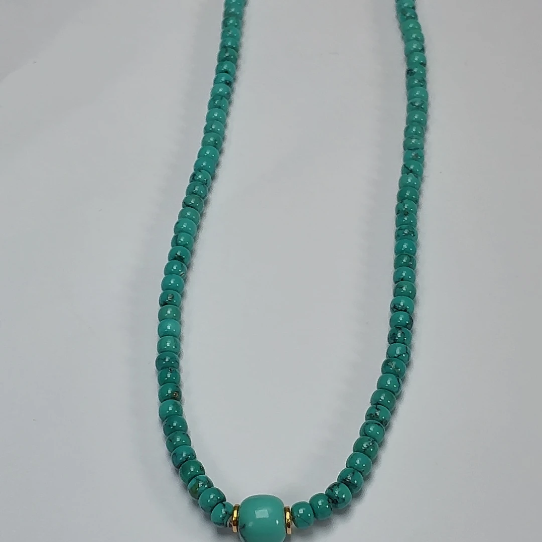 18K金镶嵌绿松石珠宝奇石