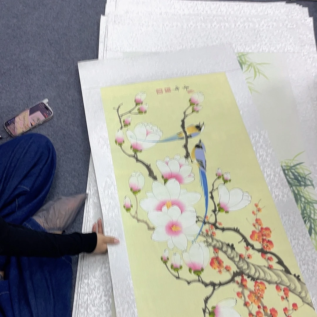 国画作品小姐姐放漏…