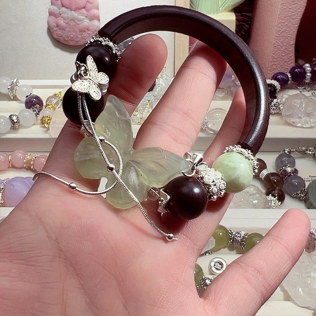 ㏑***签未镶嵌手链水晶水晶手链