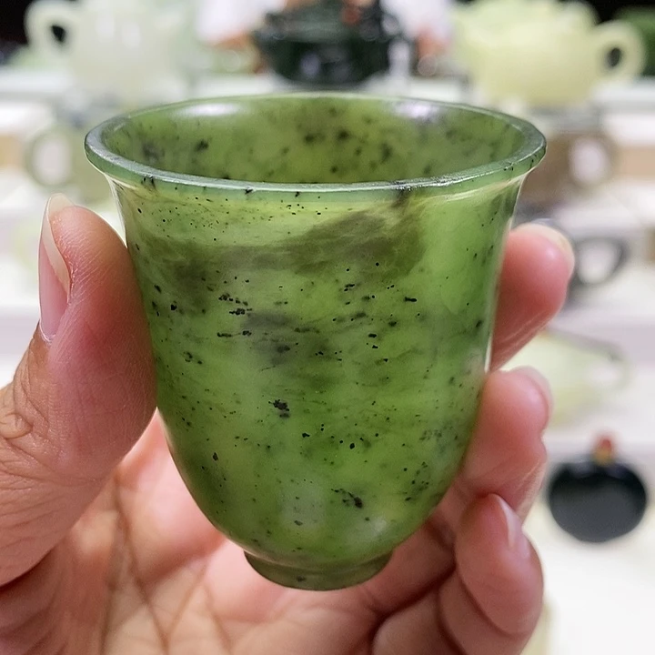 未镶嵌和田玉挂件茶杯60m l