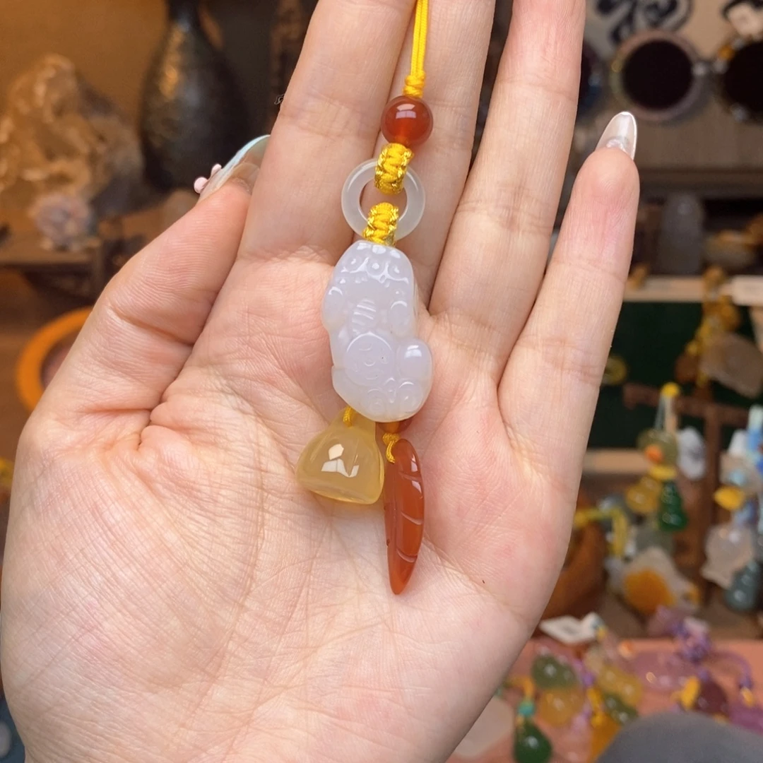 玛瑙/玉髓未镶嵌车挂