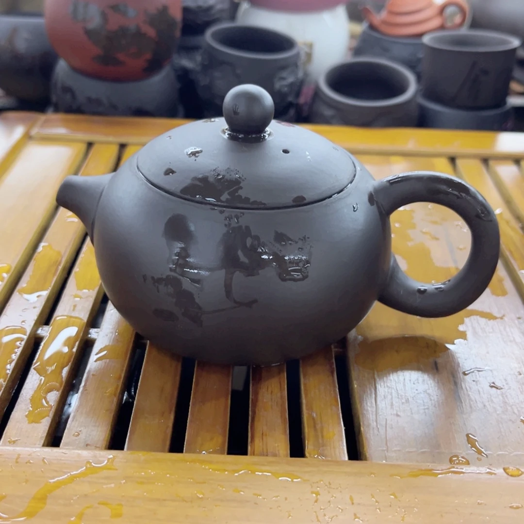 黑珍珠凤鸣西施壶