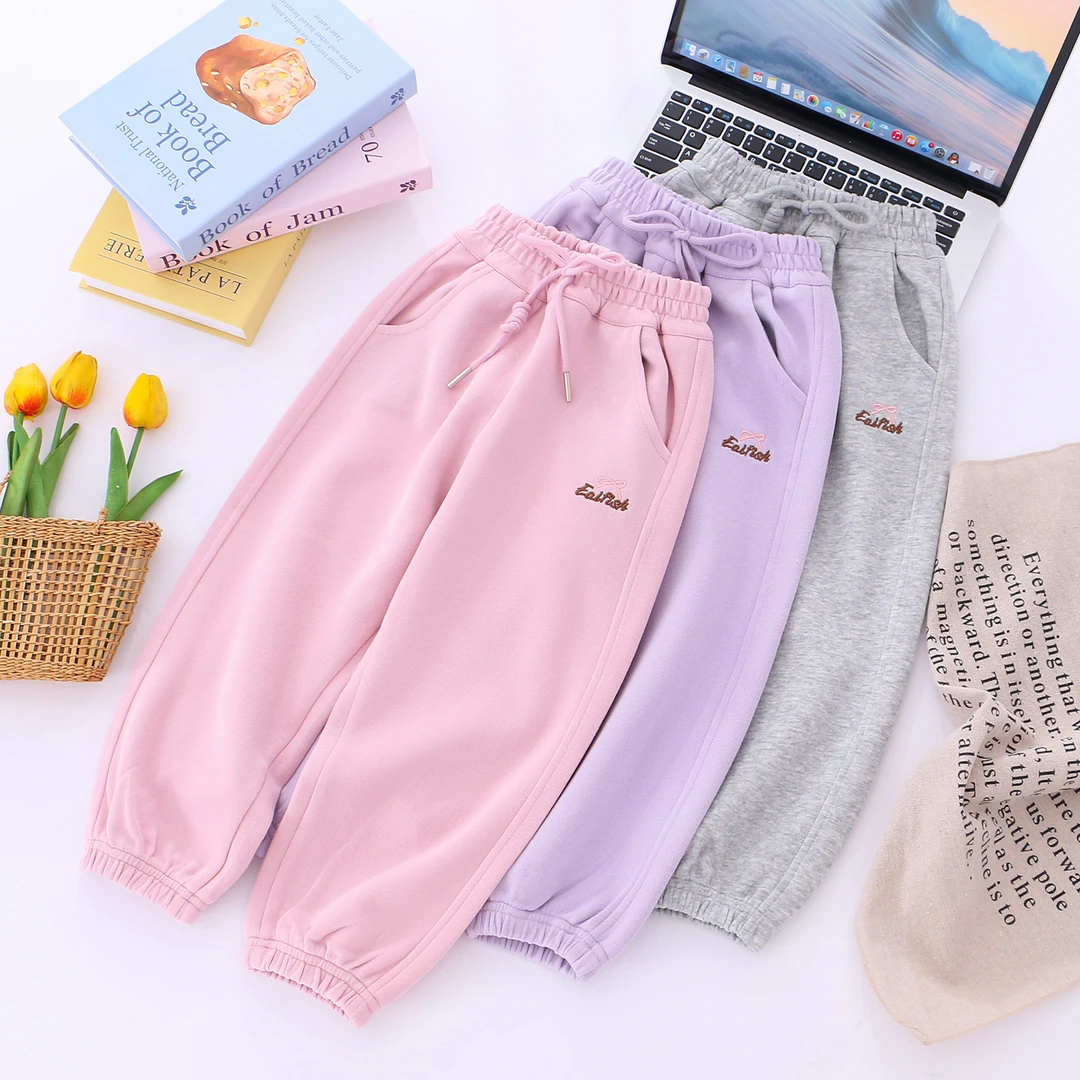 韩版童装长裤女发童春秋季新款洋气外穿休闲裤儿童宝宝运动裤子