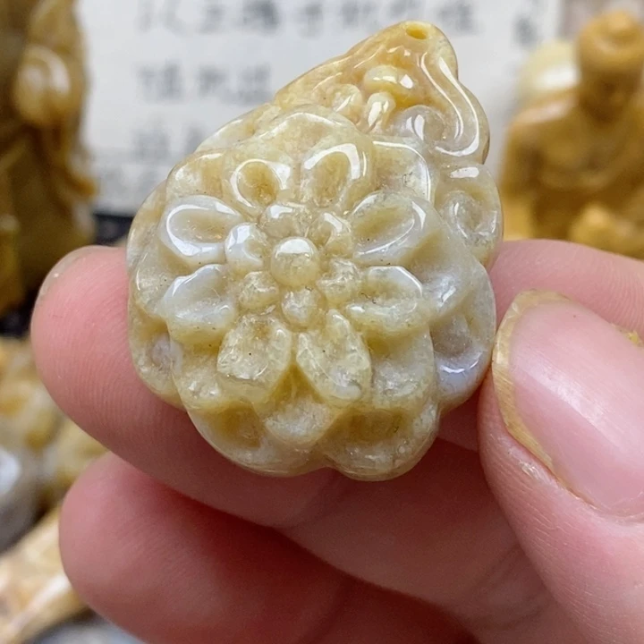 颈饰未镶嵌硅化珊瑚（珊瑚玉）小