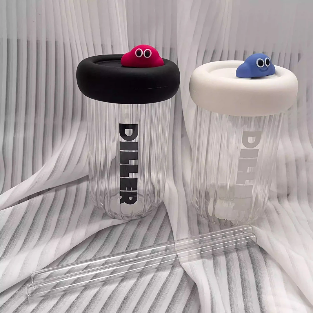 迪乐贝儿 2025年新款 高颜值耐冷耐热高硼硅甜甜圈云朵玻璃杯