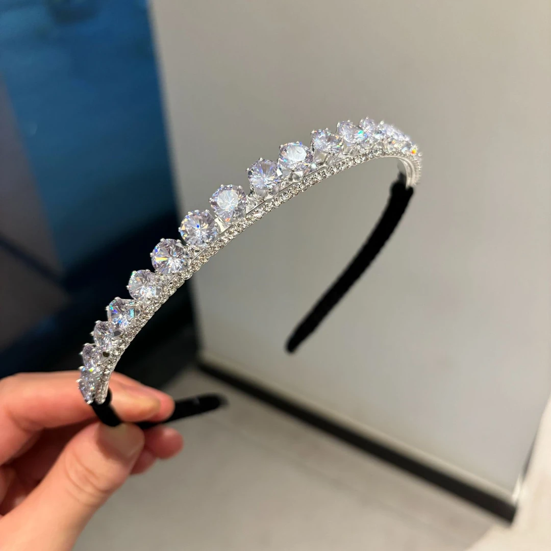 头箍女款压发发卡水钻头饰网红洗脸碎发发捆头发发箍发夹2025新款