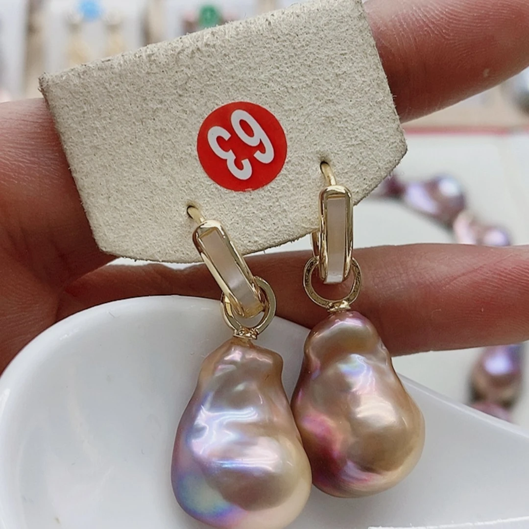 【闪购商品】淡水珍珠耳饰银S925镶嵌