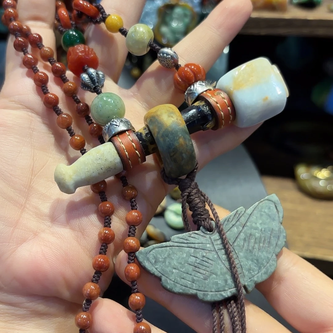 翡翠未镶嵌颈饰原创