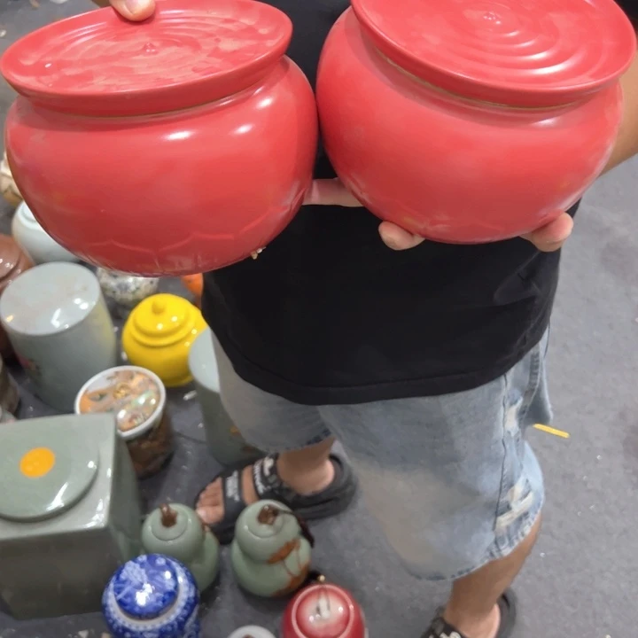 瑕疵福利品陶瓷茶叶罐