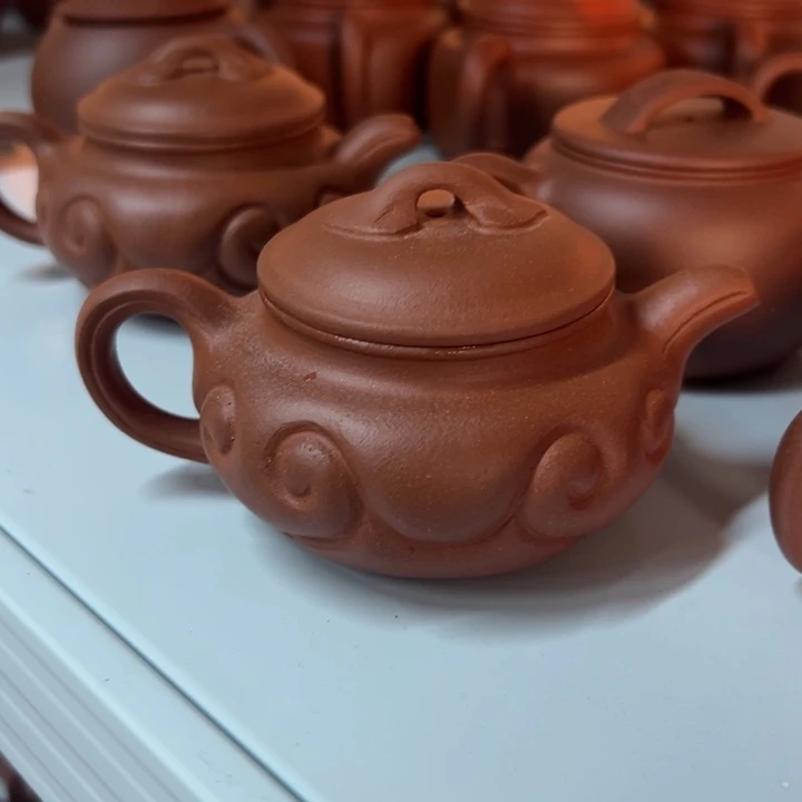 紫砂茶案降坡仿古如意150cc