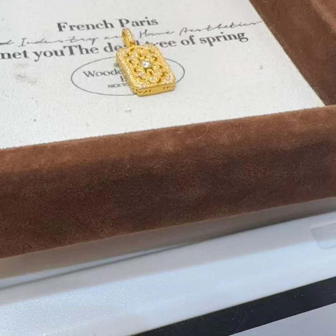 足金精品工艺吊坠