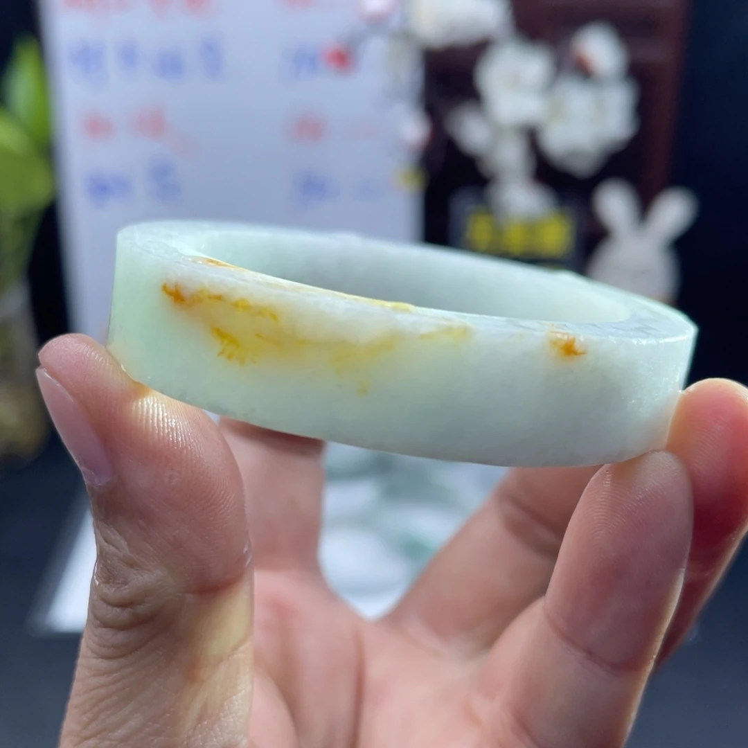 定制翡翠未镶嵌53-54正圈手镯