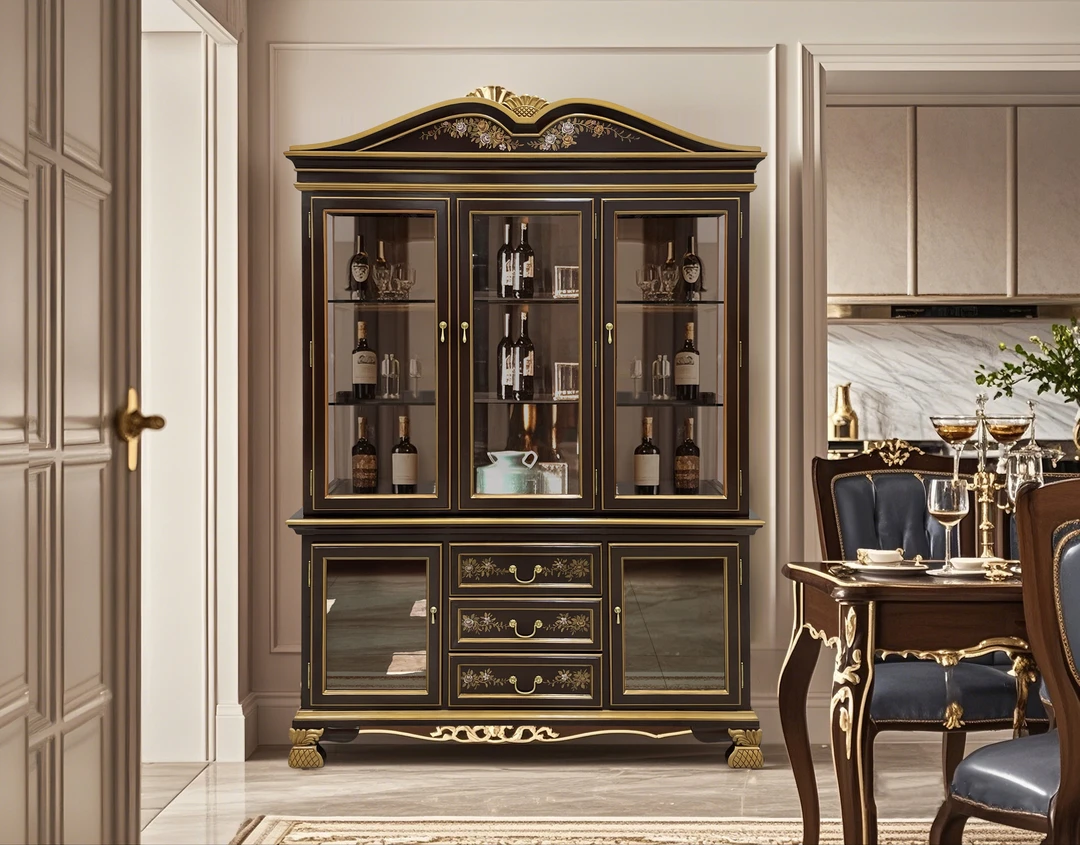 T340中式玄关柜实木储物柜153*46*212cm