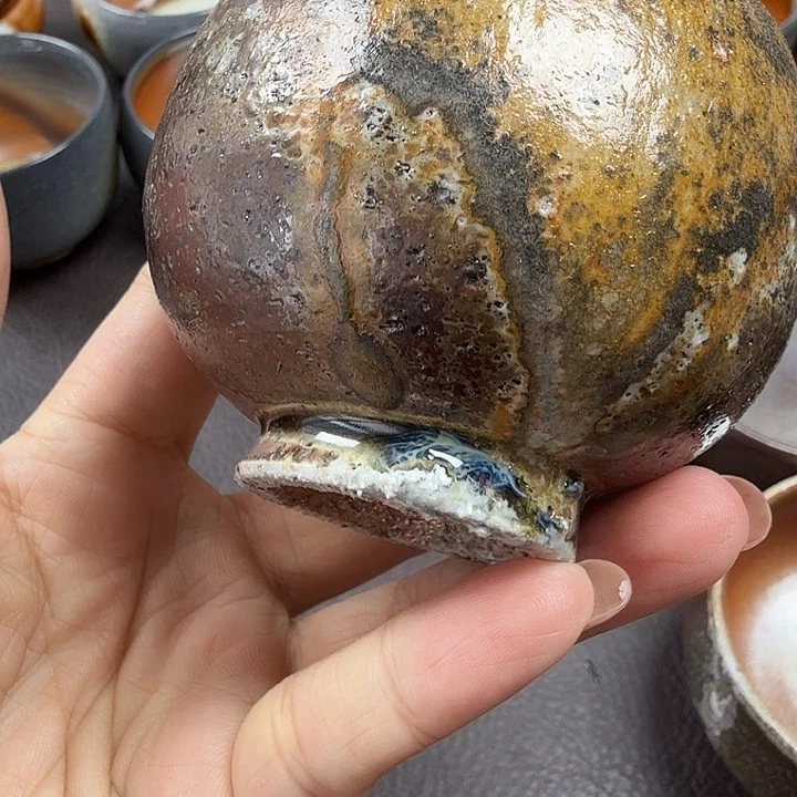 手工手作柴烧主人杯