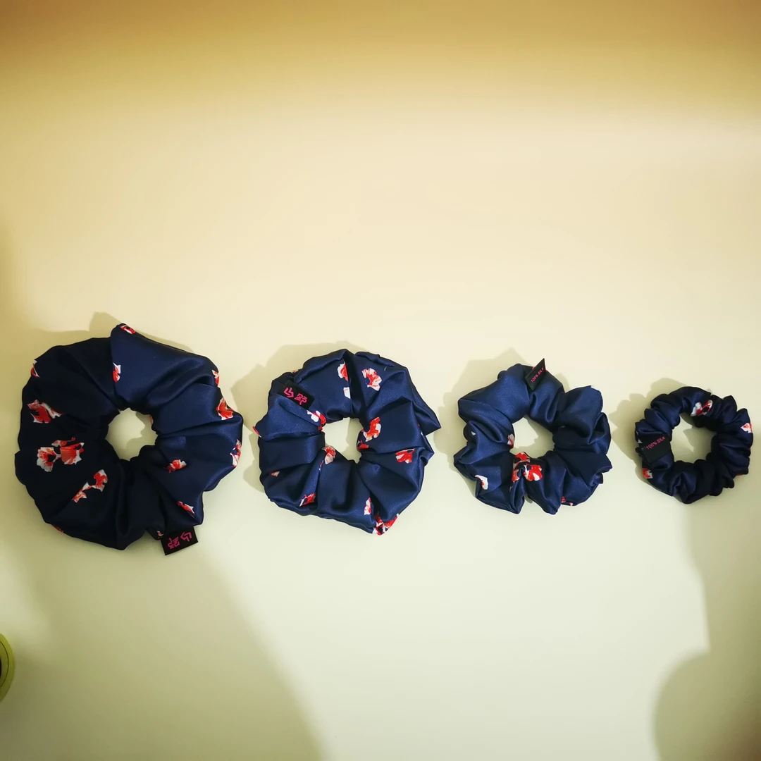 山野自制真丝苎麻大肠圈100%SILK独家