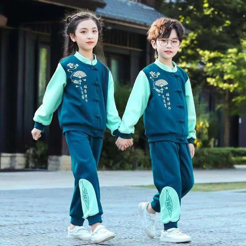 66运动套装国风上衣加裤子