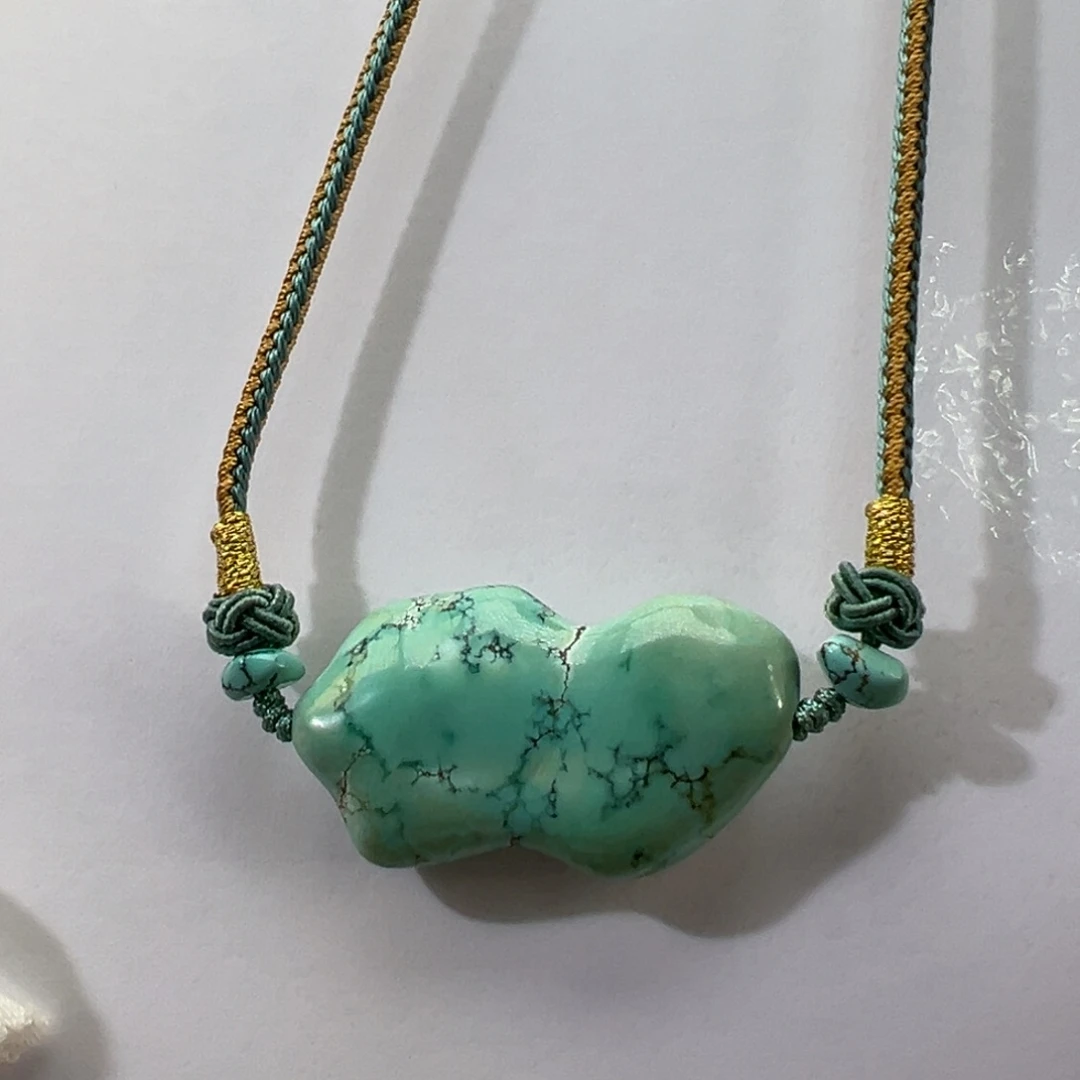 绿松石未镶嵌挂件