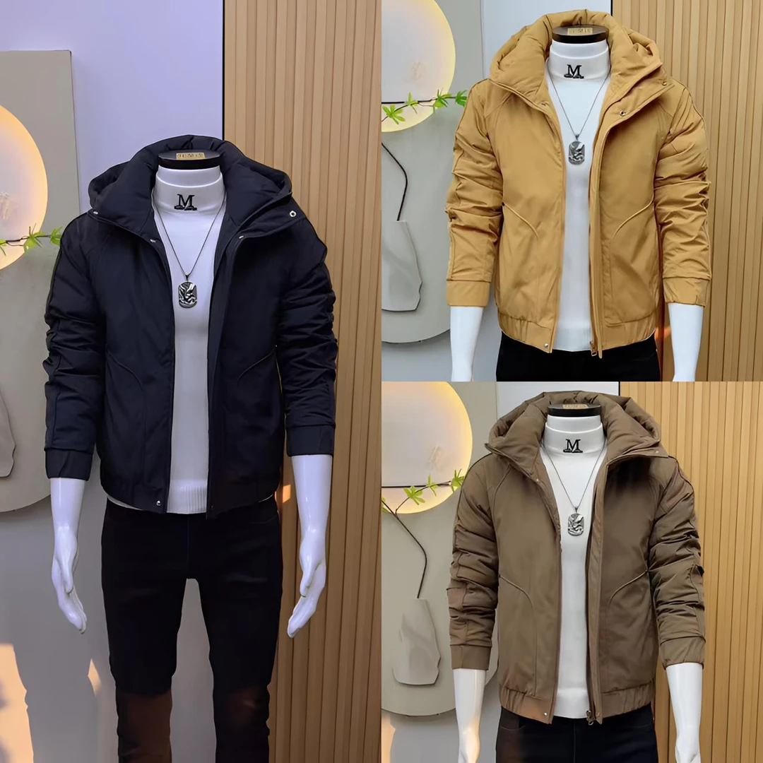 冬季新款立领格子棉衣男士痞帅潮牌外套时尚舒适简约潮流棉服