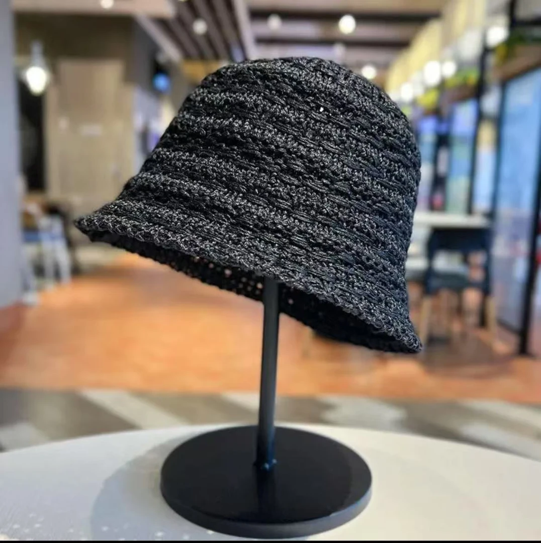 2025编织镂空渔夫帽
